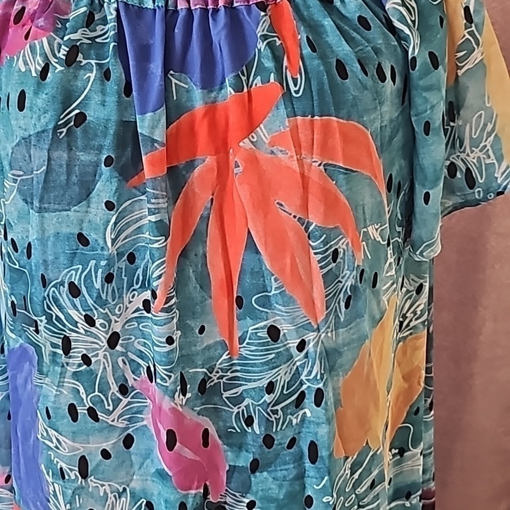 NWT Anthropologie Pacific Beach Off-the-Shoulder Dress Christina Economou - Picture 3 of 6